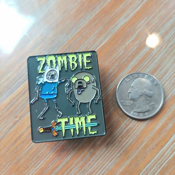 Adventure Time Pin Zombie Time! Finn and Jake Halloween pin - Picture 4 of 4